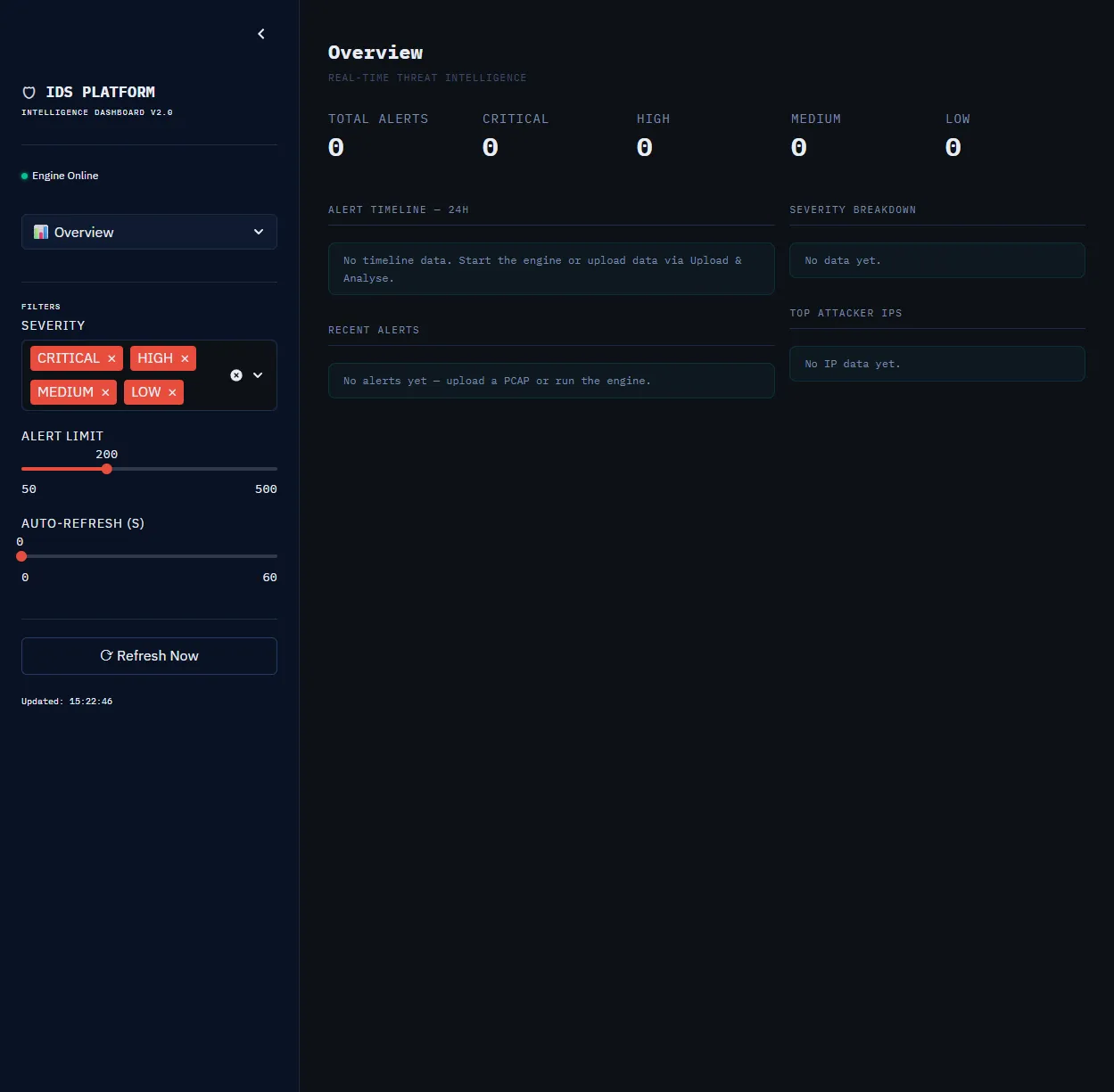 Hybrid ML Intrusion Detection interface